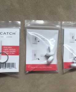 KeySmart KeyCatch - A Modern Magnetic Key Rack - Easy Installation Key Holder - Screws Into Lightswitch Panel - Strong Magnet (6-Pack) 54 51ZUPdYLXxL