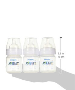 Philips AVENT Classic Plus BPA Free Polypropylene Bottles, 4 Ounce (Pack of 5) Clear 4 Ounce (Pack of 5) 13 51ZWM PVwML