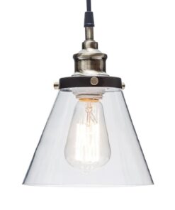 Globe Jackson 1-Light Pendant, Antique Brass, Bronze Accent, Glass Shade,64750 52 51ZXsf18ZBL