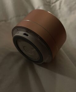 LENRUE A2 Portable Wireless Bluetooth Speaker with Lights and Lanyard,5W Mini Small Metal Speakers Bluetooth 5.0/Aux-in for iPhone Android Home Outdoor, Birthday for Women/Girls Rose Gold 39 51Zb3jeragL