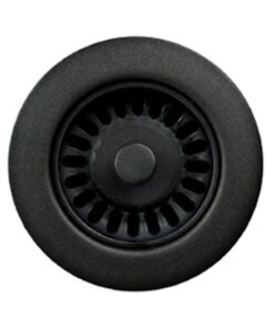 Houzer 190-9565 Disposal Flange for 3.5-Inch Drain Openings, Matte Black
