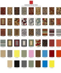 Rubber Backed Area Rug, 39 x 58 inch, Modern Circles, Non Slip, Kitchen Rugs and Mats 39 X 58 inch ( fits for 3x5 Area) 11 51ZhcfkRsL