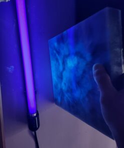 Glow in The Dark Pigment Powder - Neutral and Fluorescent Color for Art Painting, Fine Art, Nail Art Paint, and DIY Crafts - Non-Toxic, Long Lasting 10+ Color Options - Fluorescent Blue - (60 Grams) 60 Grams 34 51ZiiiVBieL