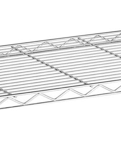 Whitmor Supreme Stacking Shelf with Basket - Adjustable Home Organizer - Chrome Stacking Shelf W/Basket 27 51ZpmLKtncL