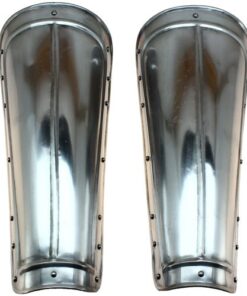 Alternative view of Medieval Functional Knights Armor Greaves Leg Armour Forged Steel Rustic Vintage Home Decor Gifts
