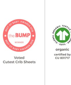 Burt's Bees Baby - Fitted Crib Sheet, Solid Color, 100% Organic Cotton Crib Sheet for Standard Crib and Toddler Mattresses (Cloud White) Cloud White 21 51Zs xFmGLL 1