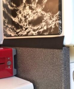 Capparis Kitchen Silicone Stove Counter Gap Cover, Easy Clean Heat Resistant Wide & Long Gap Filler, Seals Spills Between Counter, Stovetop, Oven, Washer & Dryer, Set of 2 (21 Inches, Black) 21 Inches 50 51Zv80CajWL