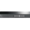 TP-Link TL-SG1016 | 16 Port Gigabit Ethernet Switch | Plug & Play | Sturdy Metal, Shielded Ports, Rackmount, Fanless, Black | 3 Year Manufacturer Warranty | Unmanaged