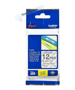 Brother Genuine P-Touch TZE-131 Tape, 1/2" (0.47") Standard Laminated P-Touch Tape, Black on Clear, Perfect for Indoor or Outdoor Use, Water Resistant, 26.2 Feet (8M), Single-Pack, TZe131 0.47 in x 26.2 ft 15 51ZyruaG7S