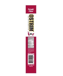 Ostrim Beef & Elk Jerky Snack Sticks-Teriyaki Flavor, 1.5 oz (Pack of 10) Teriyaki 6 51a AREZOeL