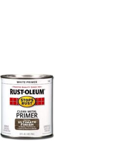 Alternative view of Rust-Oleum 7780502 Stops Rust Protective Enamel Paint, 32 Fl Oz (Pack of 1), Flat Whtie Clean Metal Primer, 12 32 Fl Oz (Pack of 1)