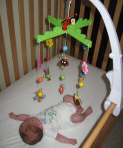 J.L. Childress Crib Mobile Attachment Clamp 18 Inch, Easy Attachment with Rubber Padding, Fits Traditional and Convertible Cribs, White 33 51a2D3Uo3jL