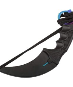 F-FORCE Stainless Steel Tactical Karambit Hawkbill Knife with Sheath and Cord (Colorful) 15 51a68334obL