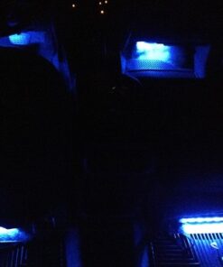 LEDGlow 4pc Blue LED Interior Footwell Underdash Neon Lighting Kit for Cars & Trucks - 7 Unique Patterns - Music Mode - 8 Brightness Levels - Auto Illumination - Includes Cigarette Power Adapter 45 51a8Qq2ifpL 1