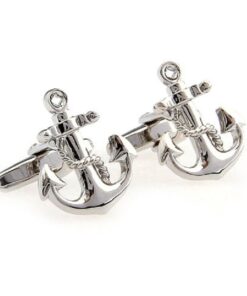 MRCUFF Anchor USN Navy Pair of Cufflinks in a Presentation Gift Box & Polishing Cloth 7 51aCzLzoH9L