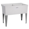 Mustee 27F Double Bowl Laundry Tub 22 51aEvCEhKcL