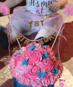 Mud Pie First Birthday Cake Topper Glitter Princess 23 51aKH5EUUsL