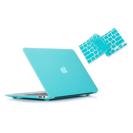 RUBAN Case for MacBook Air 13 Inch (Models: A1369 & A1466, Older Version 2010-2017 Release), Slim Snap On Hard Shell Protective Cover and Keyboard Cover, Turquoise