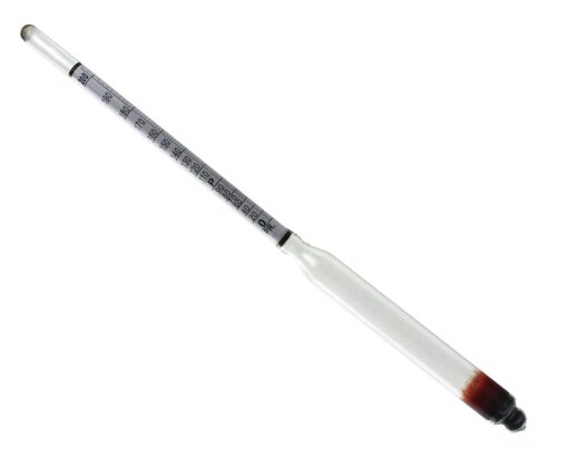 HYDROMETER - ALCOHOL, 0 - 200 PROOF and Tralle