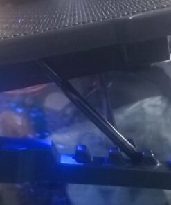 AICHESON Laptop Cooling Pad 5 Fans Up to 17.3 Inch Heavy Notebook Cooler, Blue LED Lights, 2 USB Ports, S035, Blue-5fans 37 51acH5iLtTL