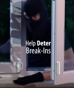 Fosmon WaveLink Wireless Door Chime with 500 Feet Range, 58 Tunes, 5 Volume Levels & LED Indicators for Home/Business/Office (1 Receiver + 1 Sensor) 1 Receiver + 1 Door Sensor Transmitter 27 51ajikEK8RL