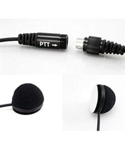 BAOFENG Helmet Kit 2 PIN Full Face Motorcycle Headset Earpiece Mic Ken Wood/WOU Xun/Pu Xing/Lin ton Two Way Radio Walkie Talkie, Black 12 51an8uHiXsL