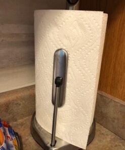 simplehuman Tension Arm Standing Paper Towel Holder, Brushed Stainless Steel Discontinued 22 51anlouU3kL