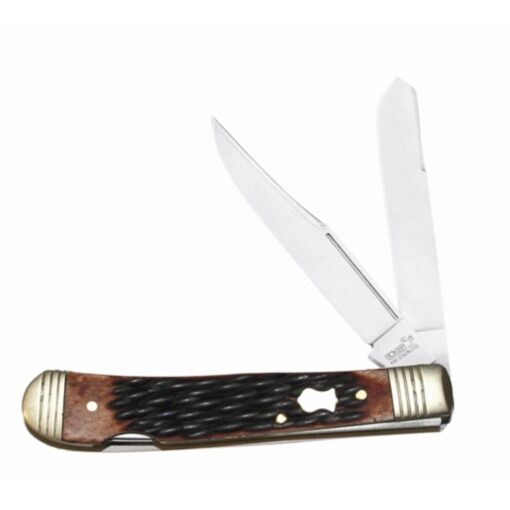 Boker Plus 01BO206 Double Lock Trapper Knife with 3 3/8 in. High Carbon Stainless Steel Blade