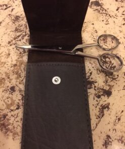 5" Professional German Beard and Mustache Scissors - Moustache Grooming Kit for Trimming Facial Hair with Beard Scissors, Beard Comb,Mustache Comb, and Carry Case by Striking Viking 33 51as3EXMEjL