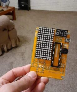 DIY Soldering Project Game Kit Retro Classic Electronic Soldering Kit with 5 Retro Classic Games and Acrylic Case, Idea for STEM High School Family Education Friends by Etoput Yellow 29 51auOn0urxL