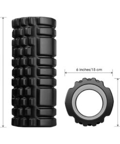 TriggerPoint Grid Patented Multi-Density Foam Massage Roller (Back, Body, Legs) for Exercise, Deep Tissue and Muscle Recovery - Relieves Muscle Pain & Tightness, Improves Mobility & Circulation (13") Black Original (13-Inch) 23 51awbMg7xDL