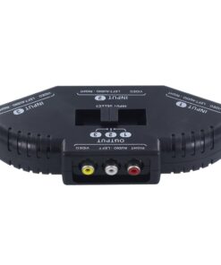 Fosmon A1602 RCA Splitter with 3-Way Audio, Video RCA Switch Box + RCA Cable for Connecting 3 RCA Output Devices to Your TV 21 51b8kBYMYOL