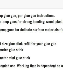 Gorilla Hot Glue Sticks, Mini Size, 4" Long x .27" Diameter, 75 Count, Clear, (Pack of 1) Mini Size 4" Standard Packaging 26 51bH ZnZRpL