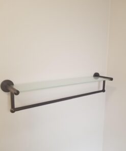 Organize It All Oil Rubbed Glass Shelf with Towel Bar, Bronze 20 51bVcF6Mz4L