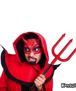 Kangaroo Devil Pitchfork for Pitchfork Devil Costume - Plastic Pitchfork - Devil Halloween Costumes Accessory for Kids and Adults - Red Fork & Black Handle - 4 Pieces - 44.25 Inches 19 51bZVvvsD9L 2