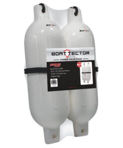 Extreme Max 3006.7201 BoatTector Inflatable Fender Value 2-Pack - 6.5" x 22", White 6.5" x 22" 16 51baZbY60eL