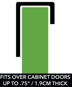 mDesign Metal Bathroom 2 Section Storage Tool Organizer Basket Tray - Hang Over Cabinet Door - Storage for Hair Dryer, Straightener, Curling Iron, Styling Products - Concerto Collection - Chrome 22 51bcLpAbQzL