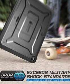 SUPCASE Unicorn Beetle Pro Series Case Designed for iPad 9.7 2018/2017, with Built-in Screen Protector & Dual Layer Full Body Rugged Protective Case for iPad 9.7 5th / 6th Generation(Black) Black 35 51bfpu3OtkL