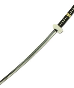 Alternative view of Japanese Anime Surgeon Law Sword - White & Black Crosses Fluffy Tsuba