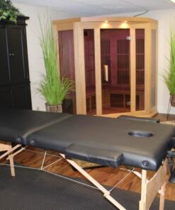 BestMassage Portable 84 Inches Long 28 Inchs Wide Hight Adjustable Table 2 Folding Massage Spa Facial Cradle Salon Bed W/Carry Case, 1 Count (Pack of 1), Black 35 51bu3ppGoAL