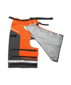 Husqvarna Technical Apron Wrap Chainsaw Chaps 36- to 38-Inch, Chainsaw Safety Equipment with 5 Layers, Adjustable Belt and Gear Pocket, Orange 36-38 In. Orange/Gray Tech. 25 51bvx8JMshL
