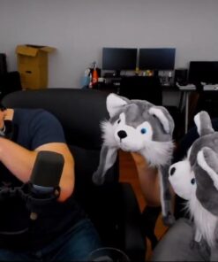 Super Z Outlet Cute Plush Animal Hat Winter Warm Winter Fashion Clothing Accessories (Husky/Wolf-Short) Grey 28 51bxhDyyuTL