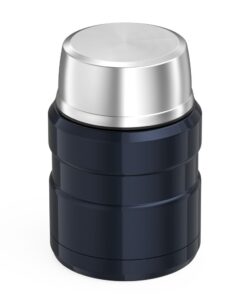THERMOS Stainless King Vacuum-Insulated Food Jar with Spoon, 16 Ounce, Midnight Blue Red 31 51c1plKfLaL