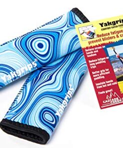 Yakgrips Paddle Grips for Take-Apart Kayak Paddle Shaft, Kayaking Accessories, Non-Slip Grip, Blister Prevention - Cascade Creek Blue Wave 16 51c3dk54m5L