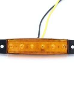 TMH Pack of 20 10 pcs Amber 10 pcs Red 3.8" 6 LED Side Marker Lights, Trailer Marker Lights, Rear Side Marker Lamp, Led Marker Lights for Trucks, Cab Marker, RV Marker light 11 51c57XMkOUL