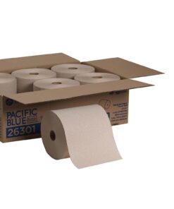 Georgia-Pacific Blue Basic Recycled Hardwound Paper Towel Rolls by GP PRO (Georgia-Pacific); Brown; 26301; 800 Feet Per Roll; 6 Rolls Per Case 20 51cFIUR5msL