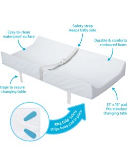 Alternative view of Munchkin® Secure Grip™ Contoured Baby Diaper Changing Pad for Dresser, Waterproof, 16" x 31"