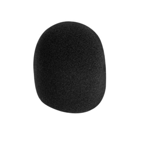 OnStage Foam Ball-Type Microphone Windscreen, Black 1 Pack