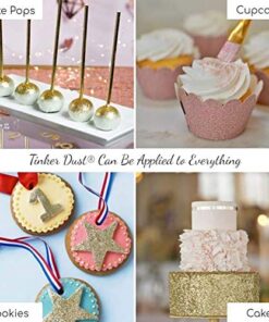 Bakell Pink Rose Tinker Dust®, 5 Gram | KOSHER Certified | 100% Edible Glitter | Cakes, Cupcakes, Cake Pops, Drinks, Glitter & Dusts (Pink Rose) 16 51cOu19BwWL