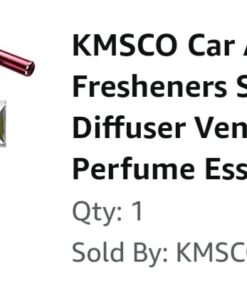 KMSCO Car Air Fresheners Scents Diffuser Vent Clips Perfume Essential Oil sticks Fro Women Men Automotive Fragrance Decoration Accessories (Red) Red 25 51caLWcKjiL